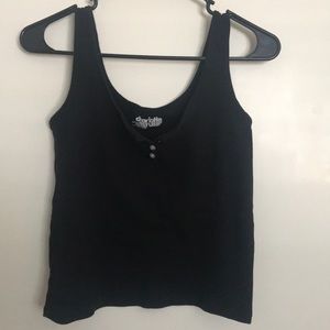 Charolette Russe — Black Tank Top | size: L